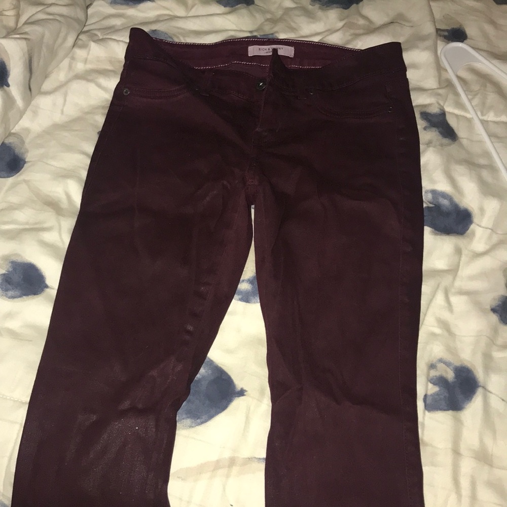Rich and skinny wax coat jeans